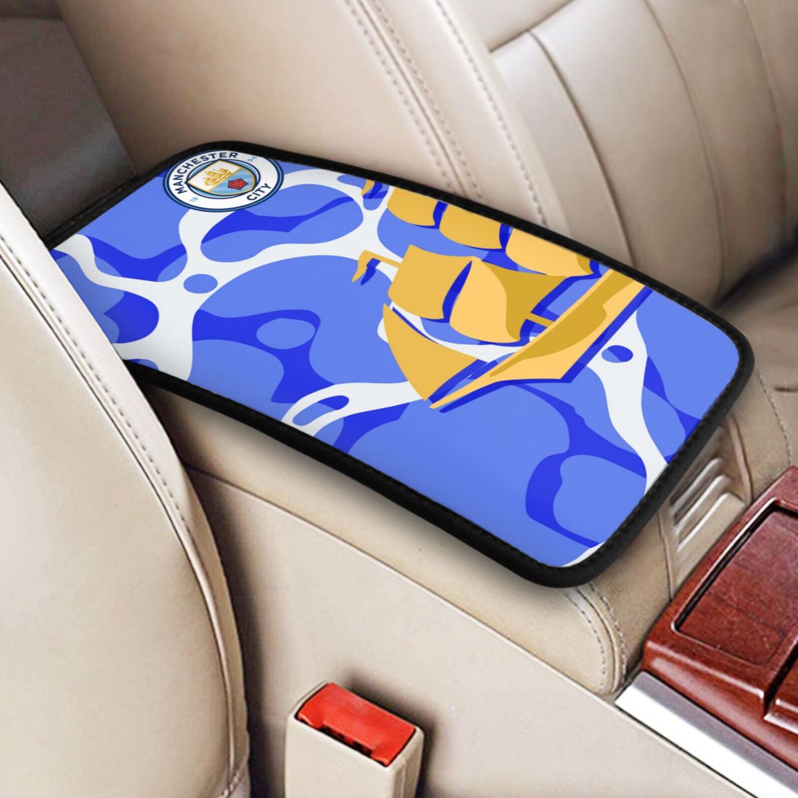 Manchester City Car Handrail Box Cushion CHC2609 - Soccerfana