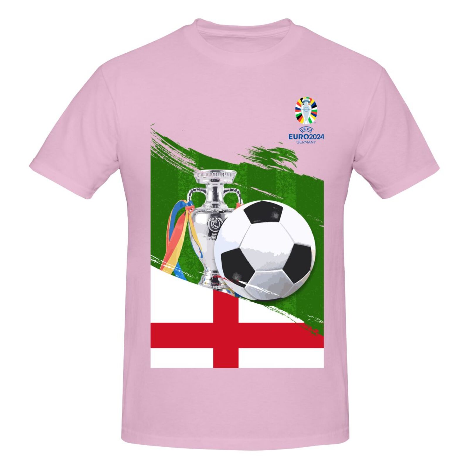 Men's England EURO 2024 Basic Short Sleeve T-Shirt BST1681 - Soccerfana