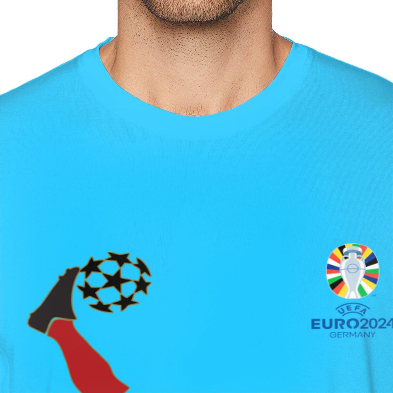Men's Spain EURO 2024 Basic Short Sleeve T-Shirt BST1724 - Soccerfana