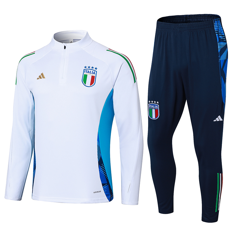 Italy Long Sleeve Track Suit 2024/25 MEN556 - Soccerfana