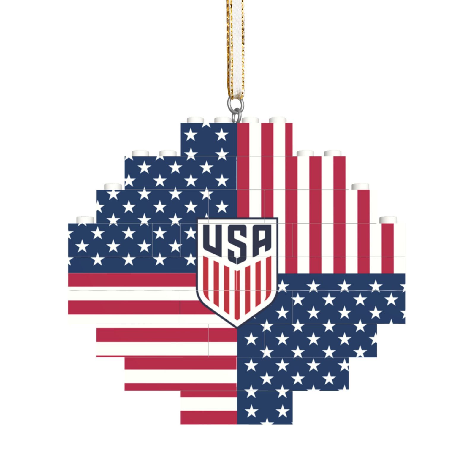 USMNT Building Block Puzzle Ornament BBP2029 - Soccerfana