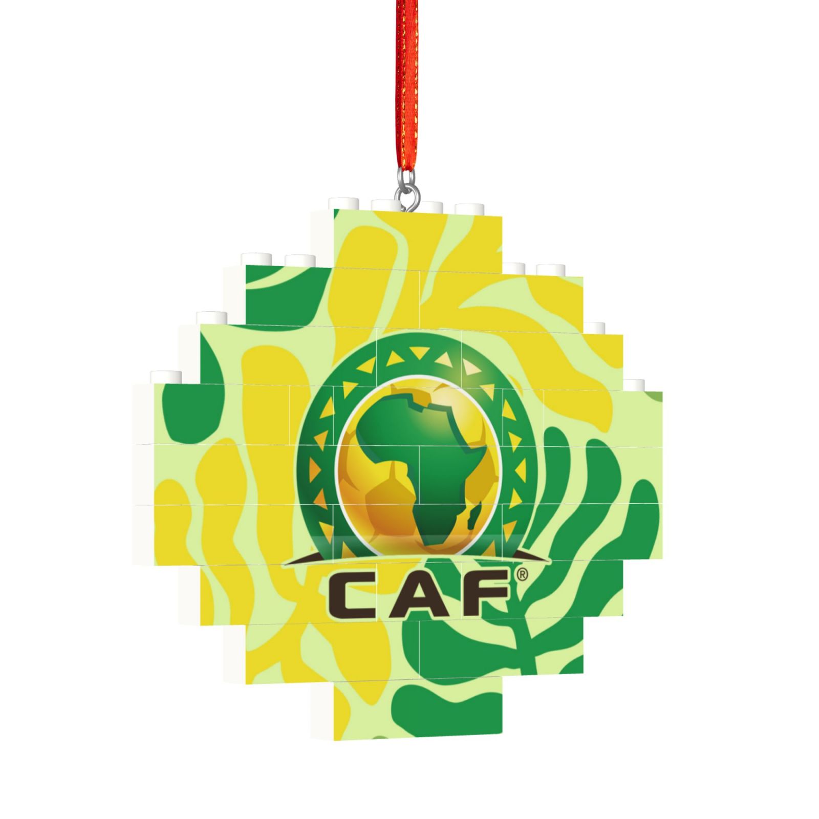 CAF Building Block Puzzle Ornament BBP2175 - Soccerfana