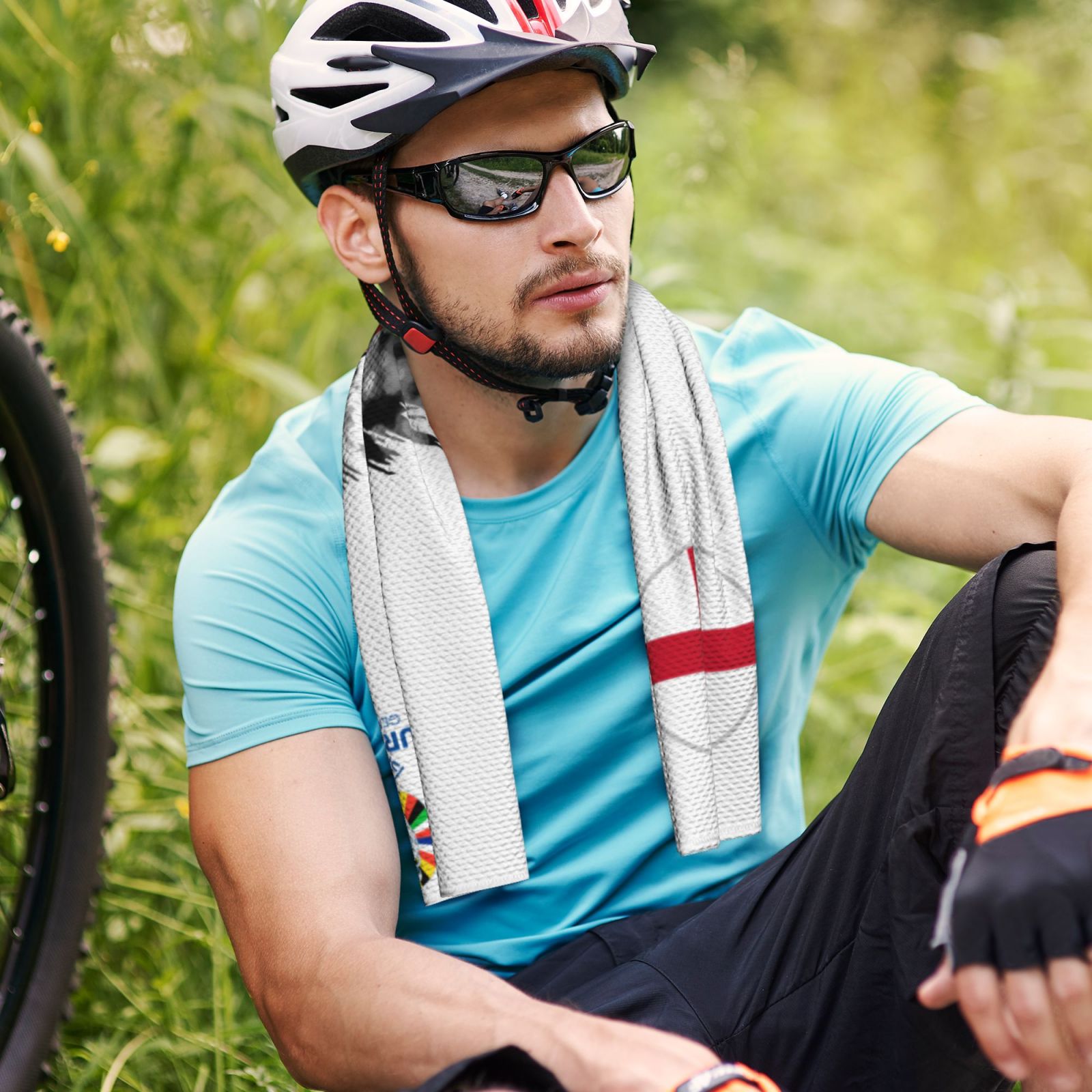 England EURO 2024 Cold Exercise Towel CET1716 - Soccerfana