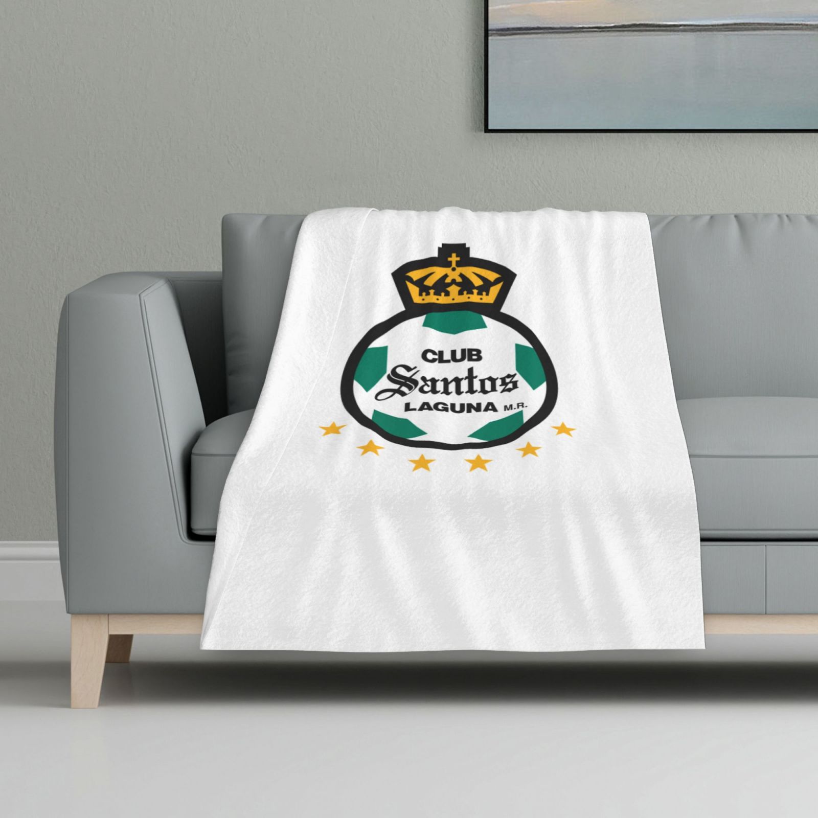 Santos Laguna Flannel Blanket FLB1568 - Soccerfana