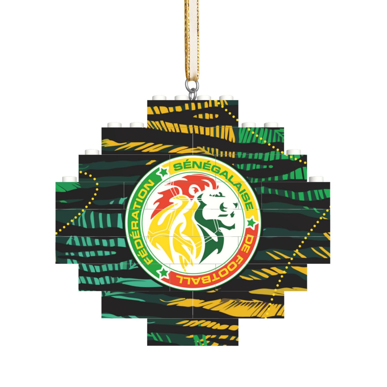 Senegal Building Block Puzzle Ornament BBP2108 - Soccerfana