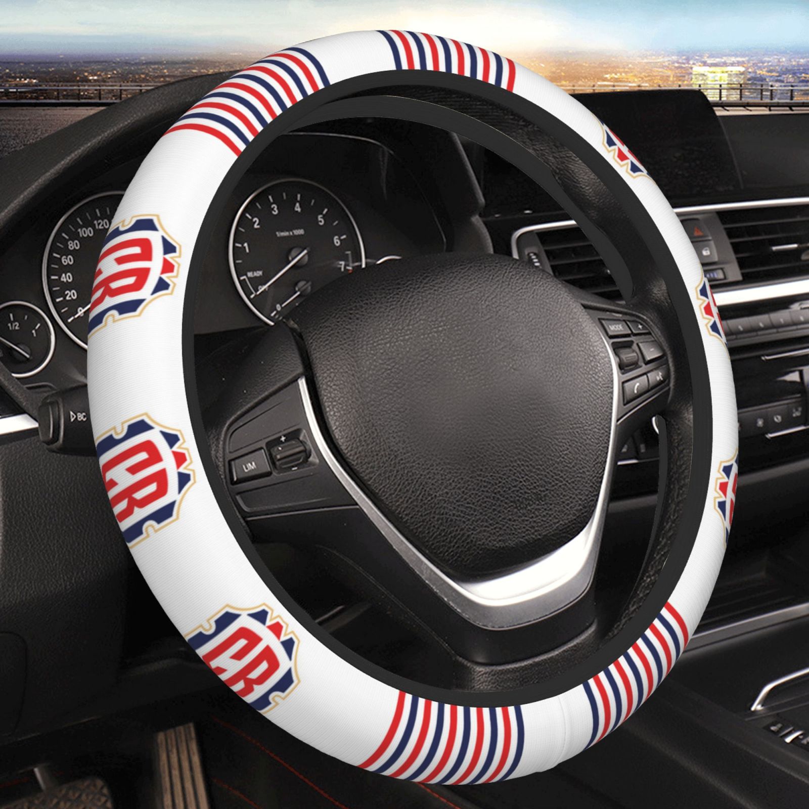 Costa Rica Steering Wheel Cover ESW2396 - Soccerfana