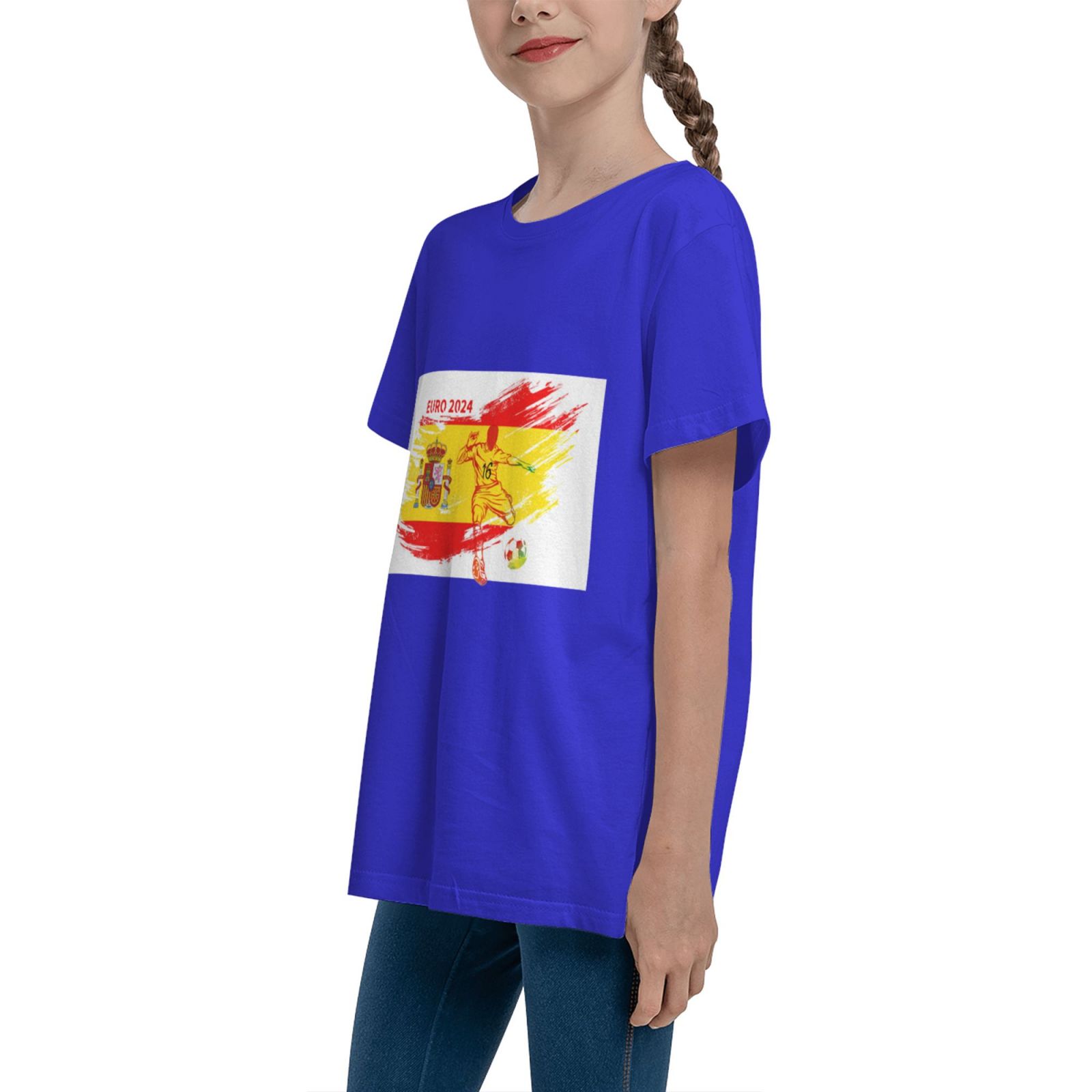 Kid's Spain EURO 2024 Teenage T-shirt TET1758 - Soccerfana
