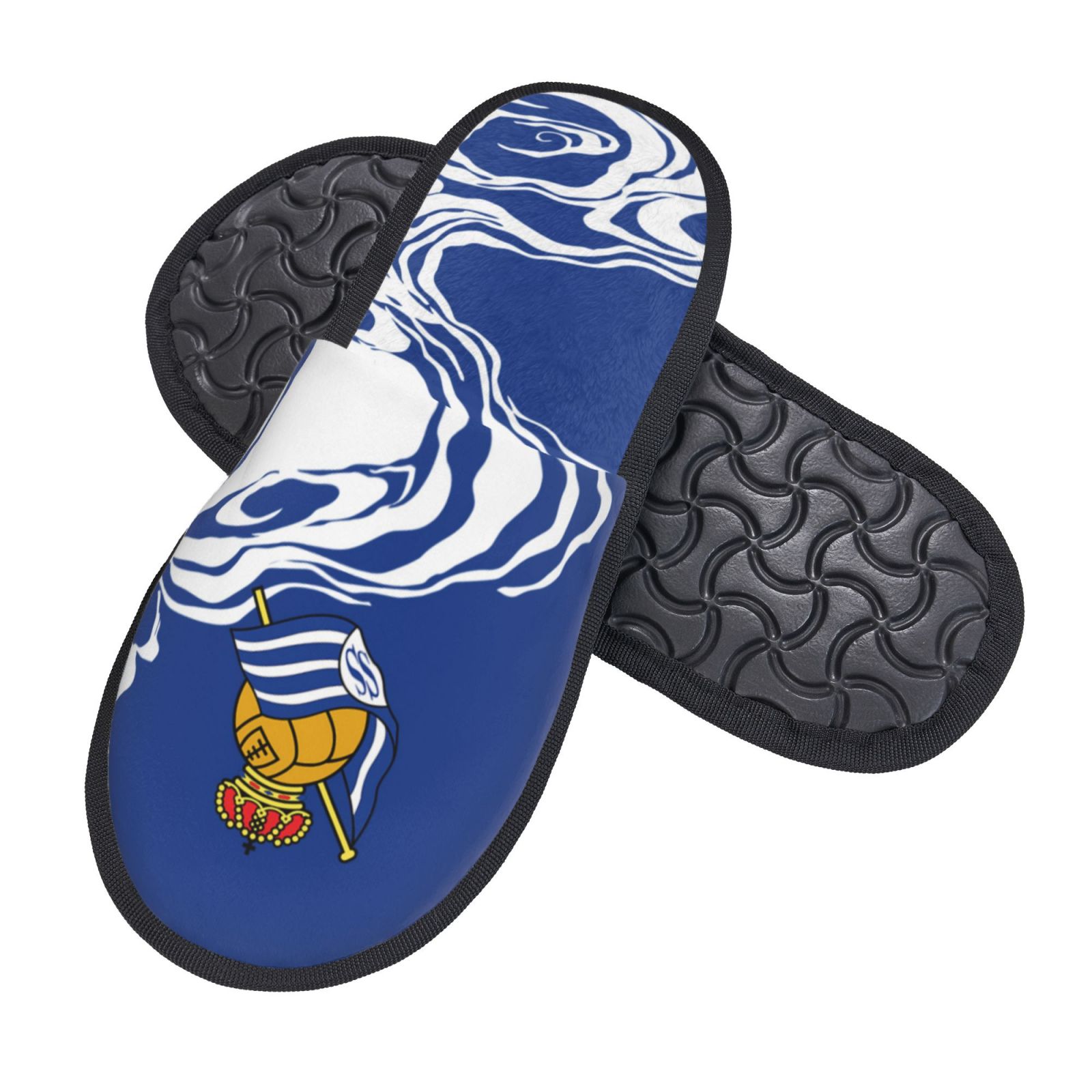 Real Sociedad Cotton Slippers FSP2247 - Soccerfana