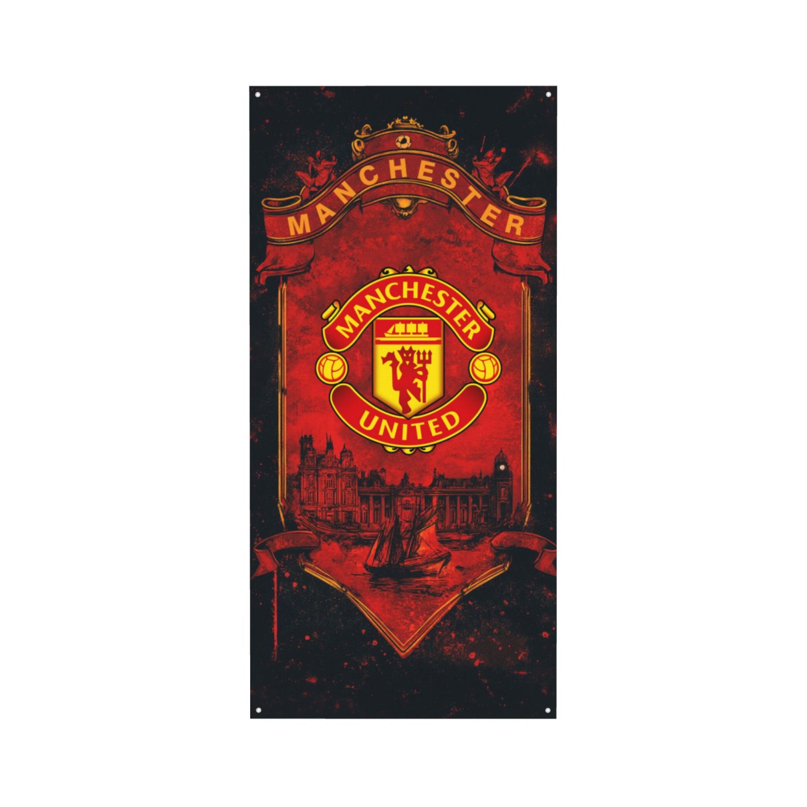 Manchester United Door Cover Decorated Banner DCB2805 - Soccerfana