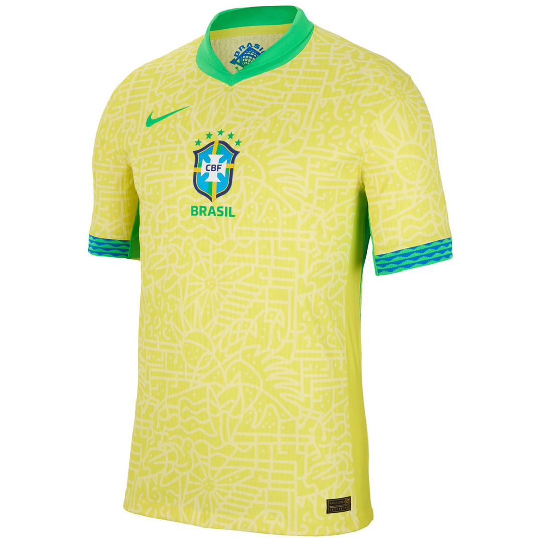 Brazil Player Version Home Jersey Copa America 2024 - Soccerfana