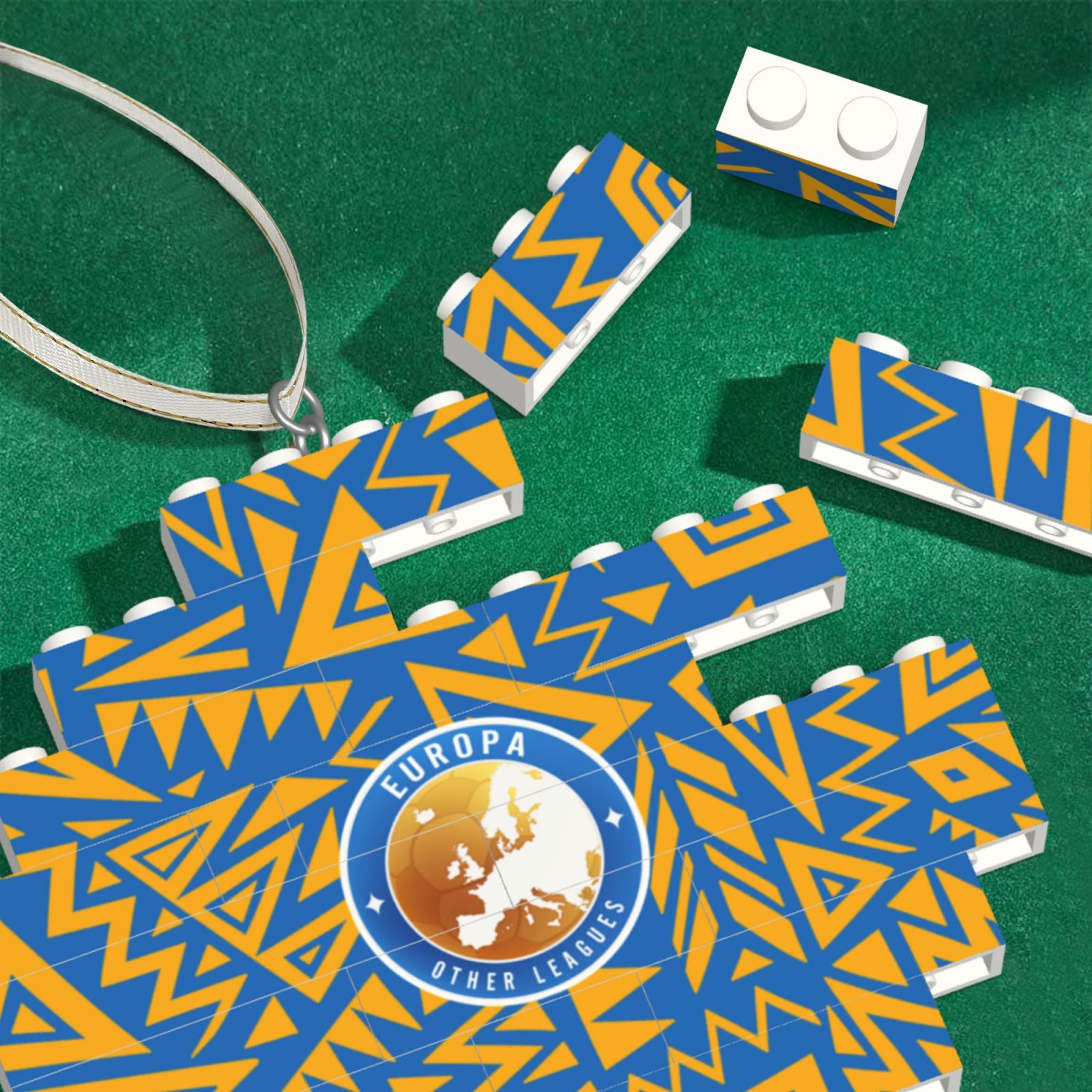 UEFA Europa League Building Block Puzzle Ornament BBP2038 - Soccerfana