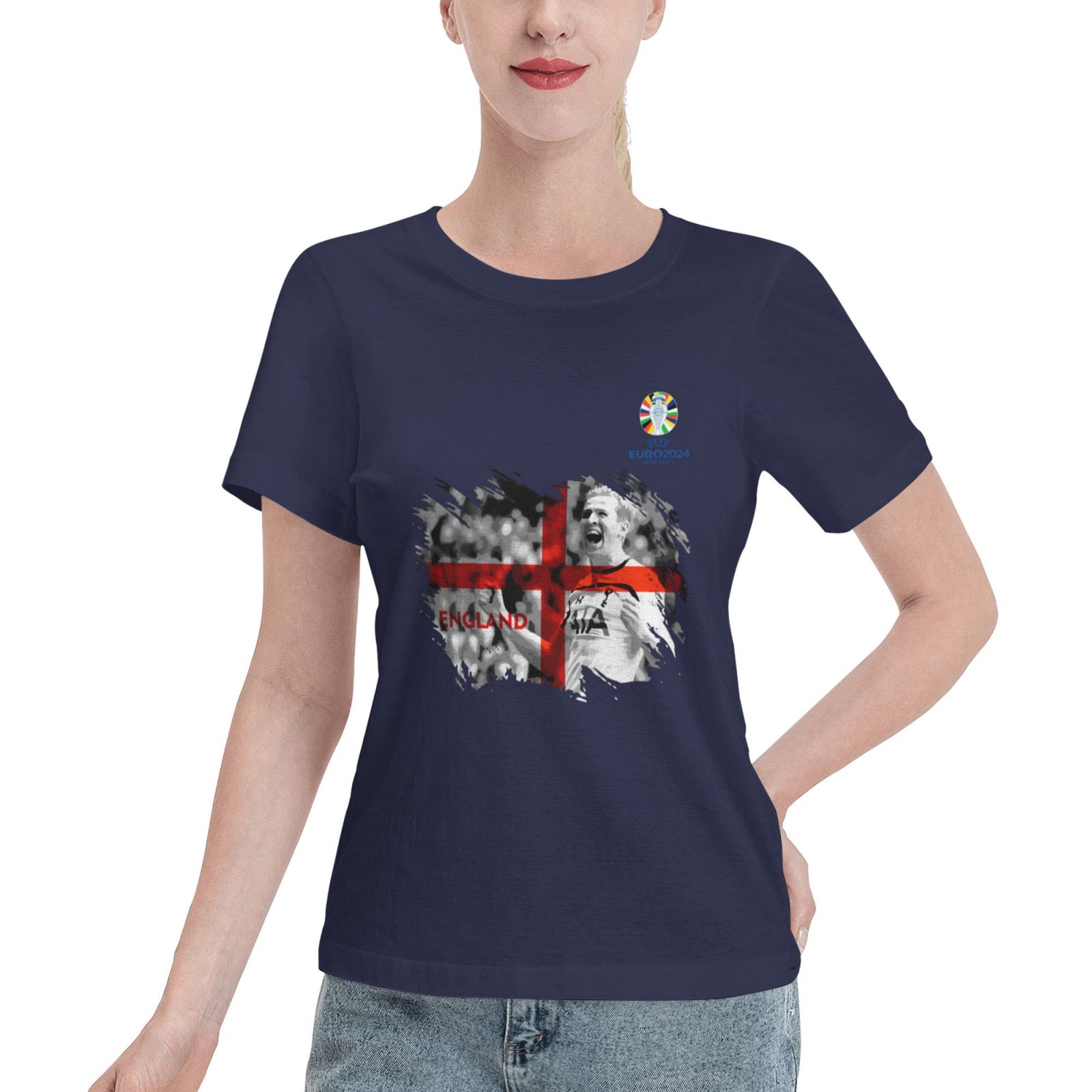 Woman's England EURO 2024 Basic Short Sleeve T-Shirt WBT1712 - Soccerfana