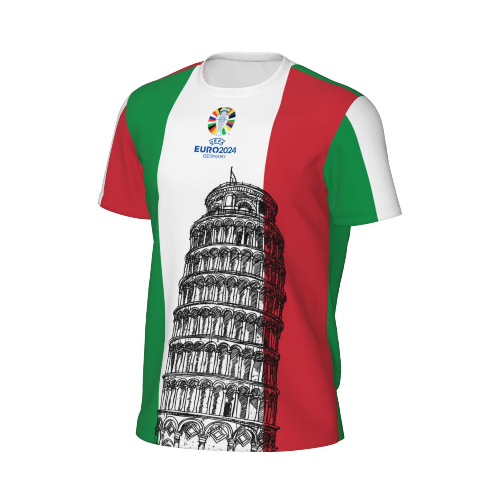 Men's ItalyT-shirt EURO 2024 Short Sleeved Mesh T-Shirt SMT1714 - Soccerfana
