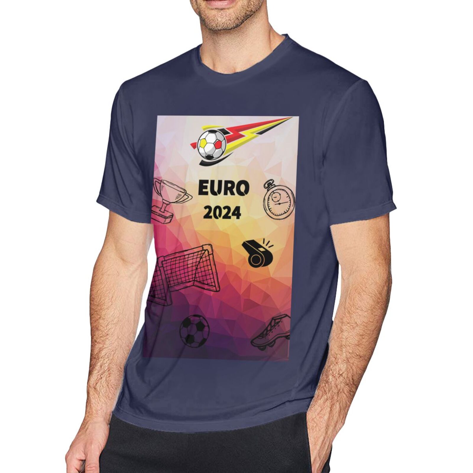 Men's Germany EURO 2024 Basic Short Sleeve T-Shirt BST1771 - Soccerfana