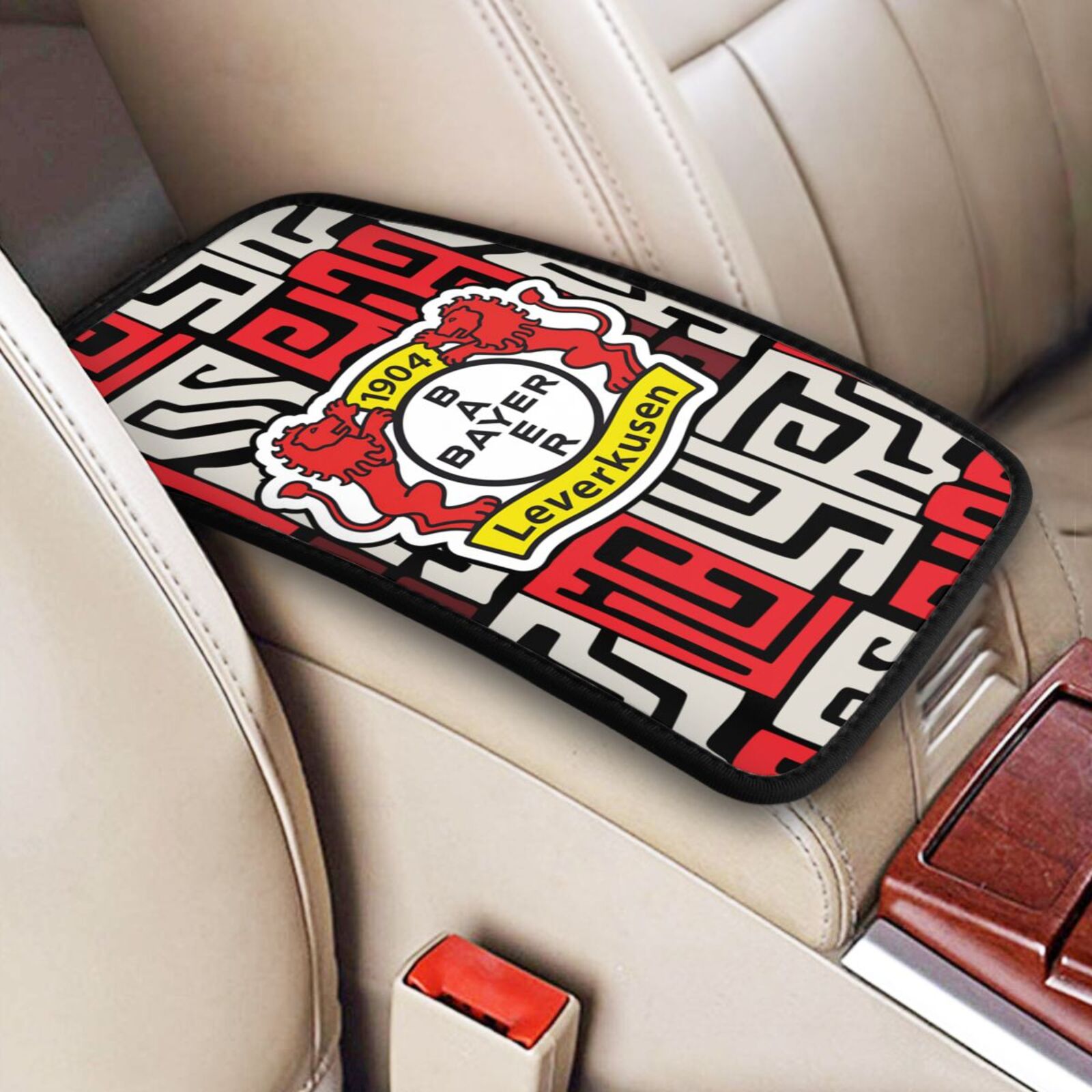 Bayer 04 Leverkusen Car Handrail Box Cushion CHC2607 - Soccerfana