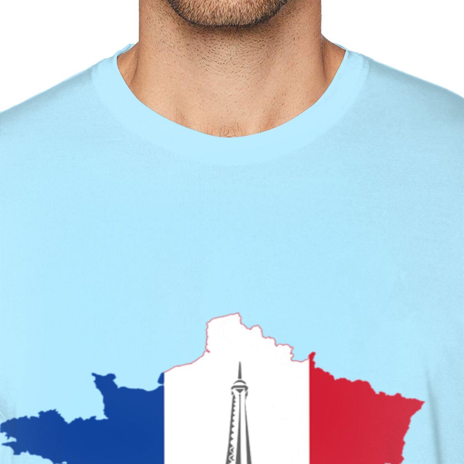 Men's France EURO 2024 Basic Short Sleeve T-Shirt BST1772 - Soccerfana