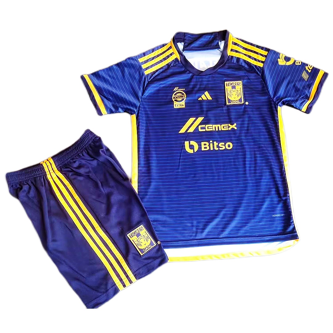 Kid's Tigres UANL Away Jersey+Shorts 23/24 - Soccerfana