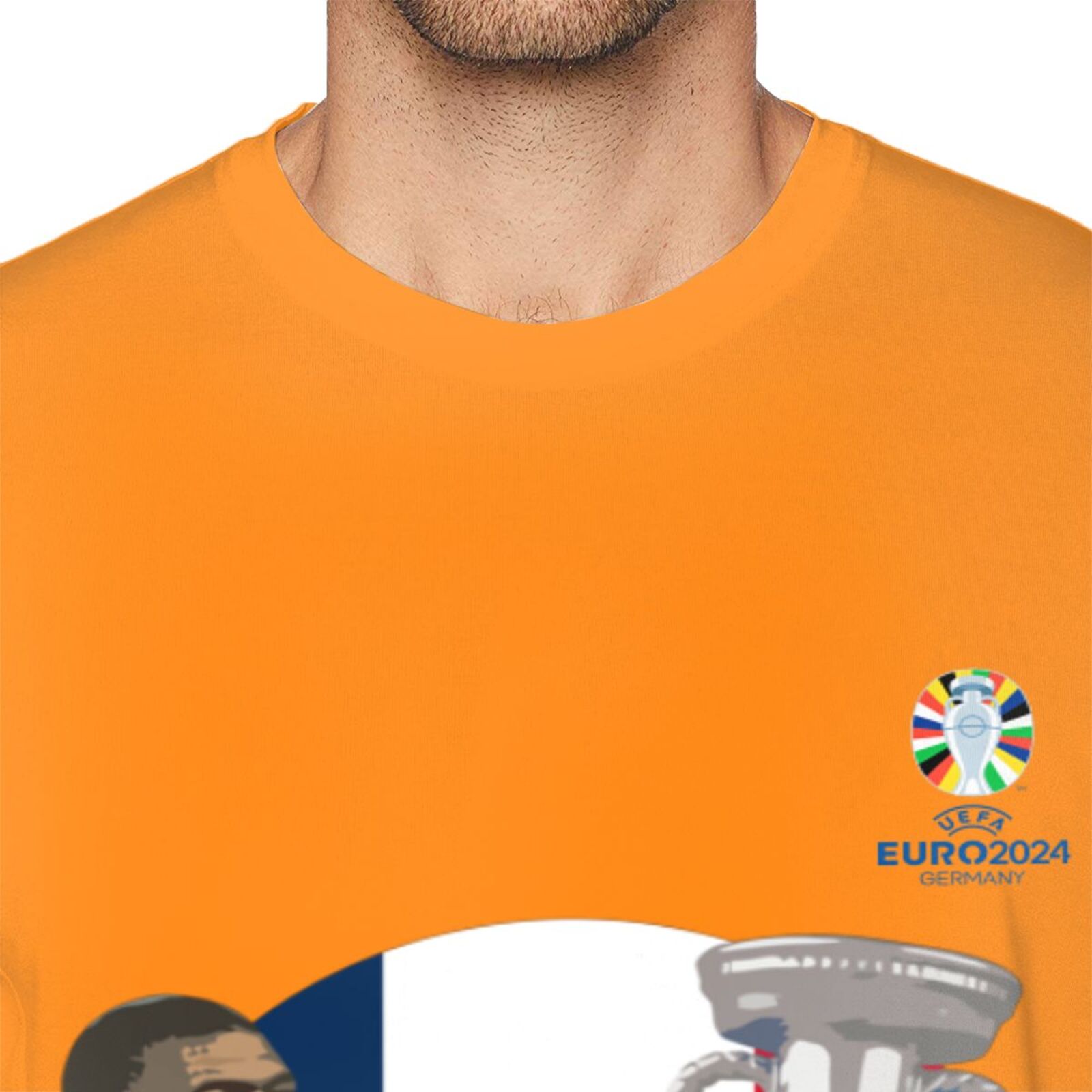 Men's France EURO 2024 Basic Short Sleeve T-Shirt BST1729 - Soccerfana