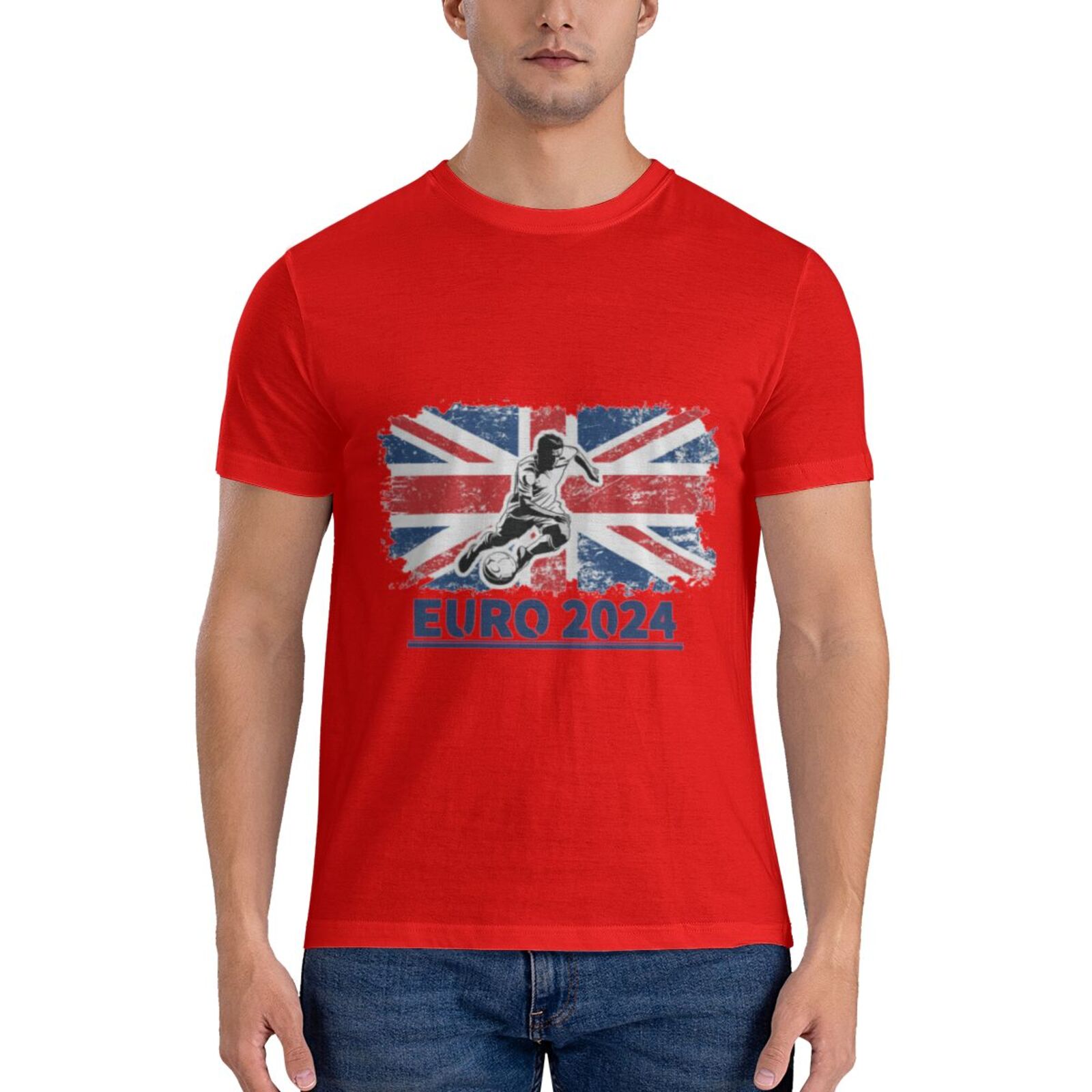 Men's England EURO 2024 Basic Short Sleeve T-Shirt BST1750 - Soccerfana