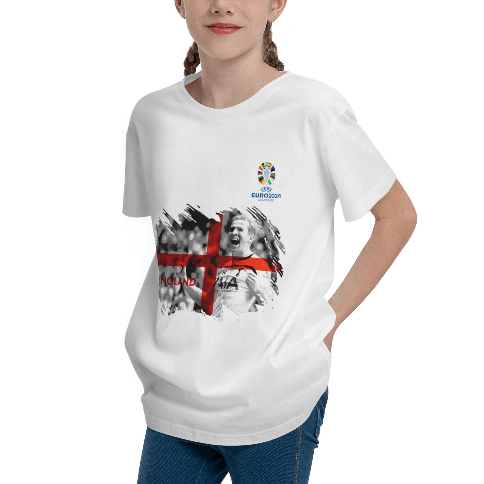 Kid's England EURO 2024 Teenage T-shirt TET1711 - Soccerfana