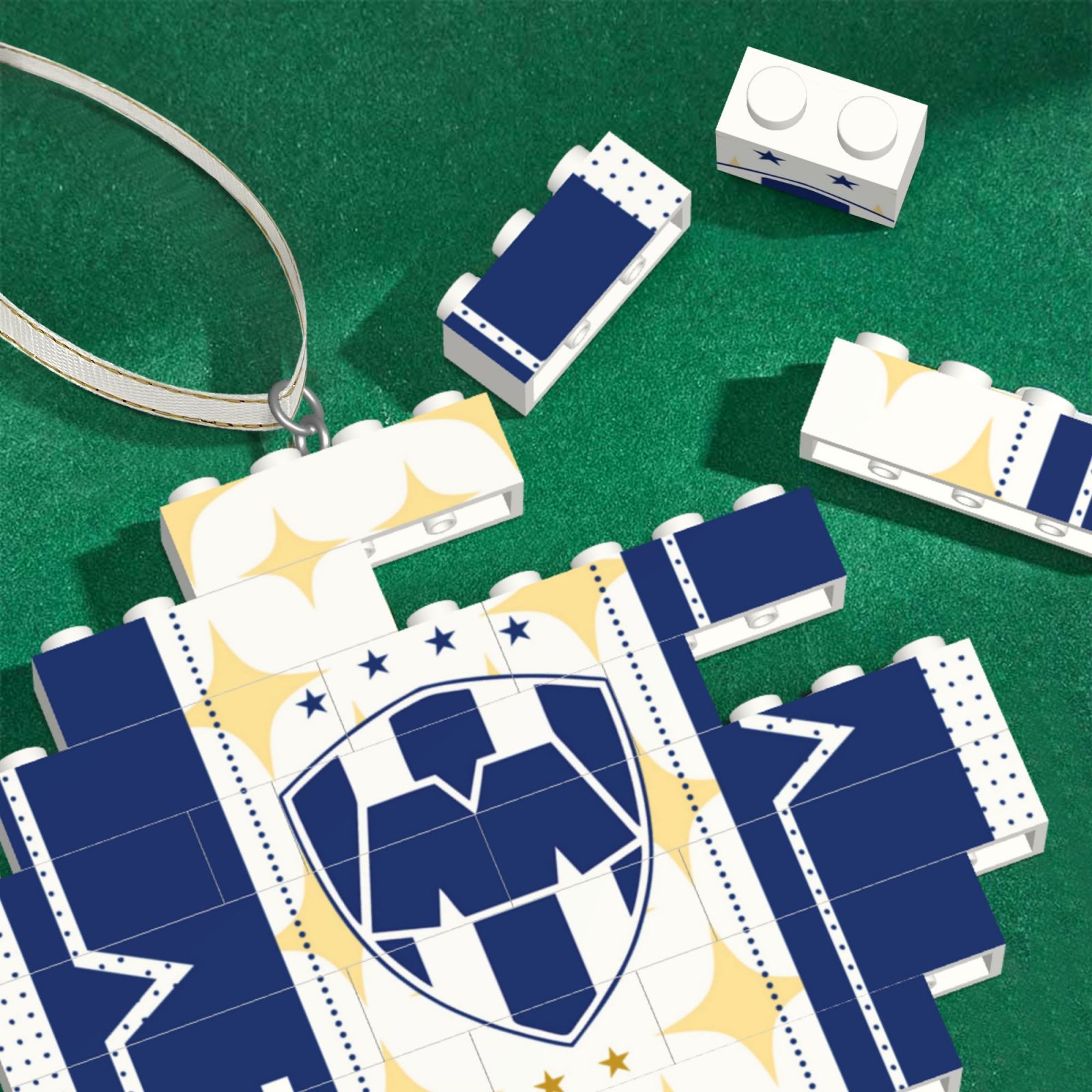 Monterrey Building Block Puzzle Ornament BBP2168 - Soccerfana