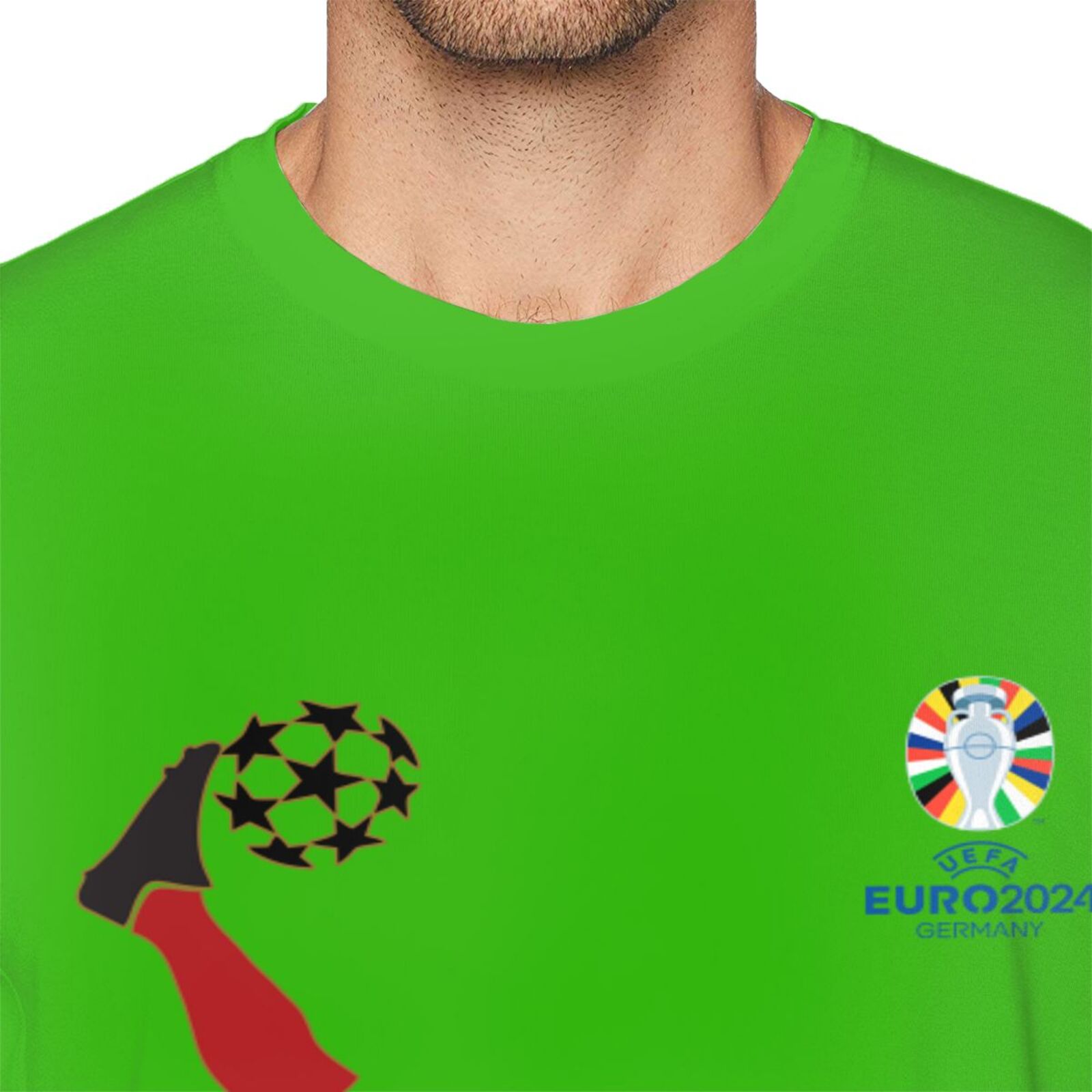 Men's Spain EURO 2024 Basic Short Sleeve T-Shirt BST1724 - Soccerfana