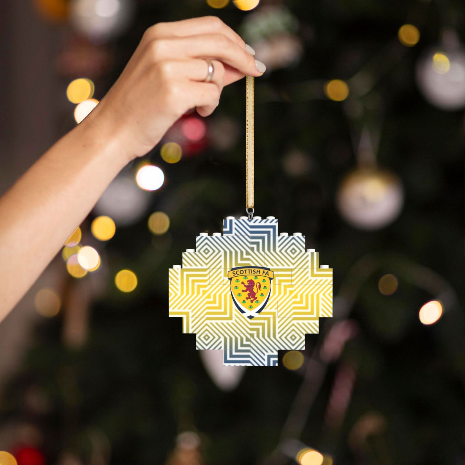 Scotland Building Block Puzzle Ornament BBP1983 - Soccerfana