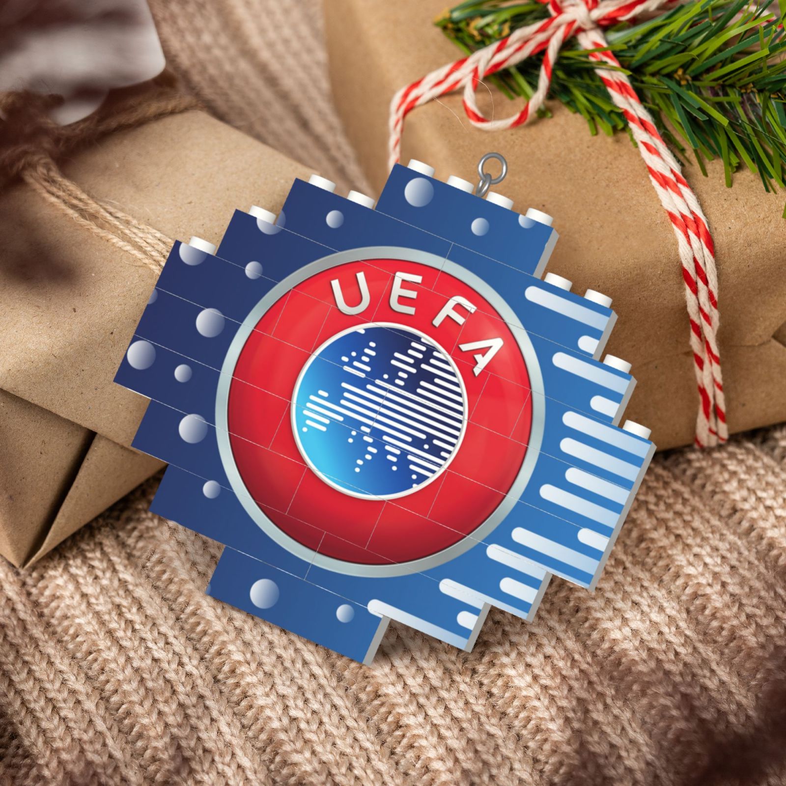UEFA Building Block Puzzle Ornament BBP2097 - Soccerfana