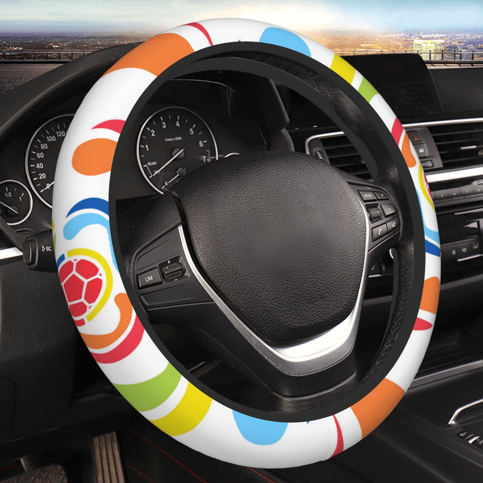 Colombia Steering Wheel Cover ESW2437 - Soccerfana