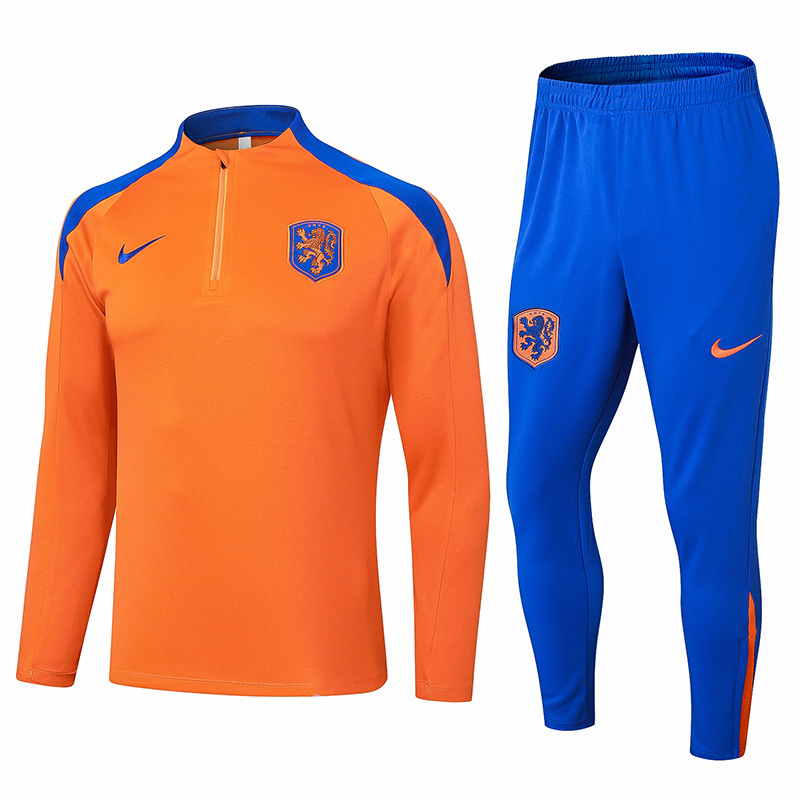 Netherlands Long Sleeve Track Suit 2024/25 MEN560 - Soccerfana