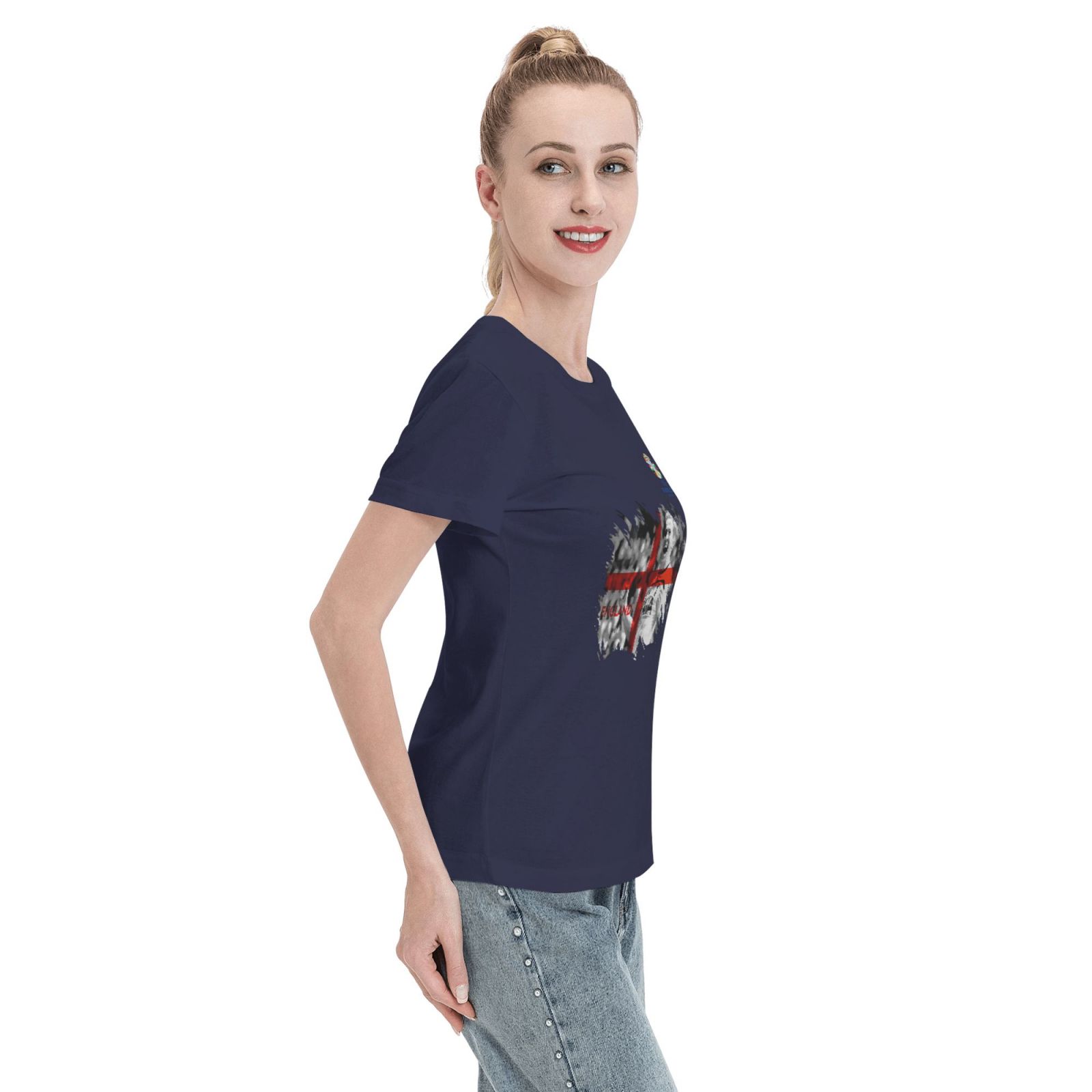 Woman's England EURO 2024 Basic Short Sleeve T-Shirt WBT1712 - Soccerfana
