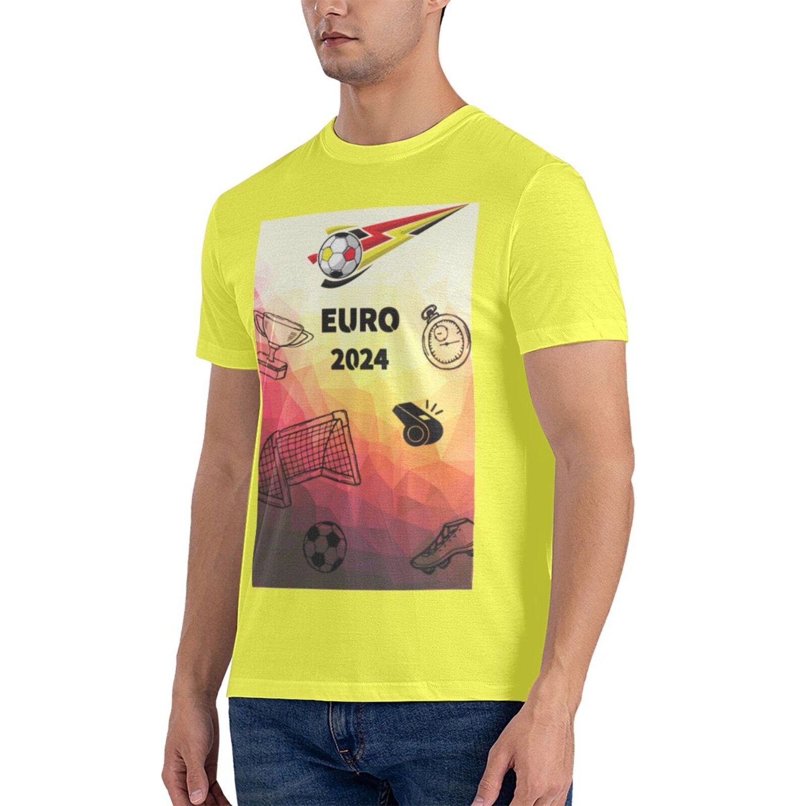 Men's Germany EURO 2024 Basic Short Sleeve T-Shirt BST1771 - Soccerfana