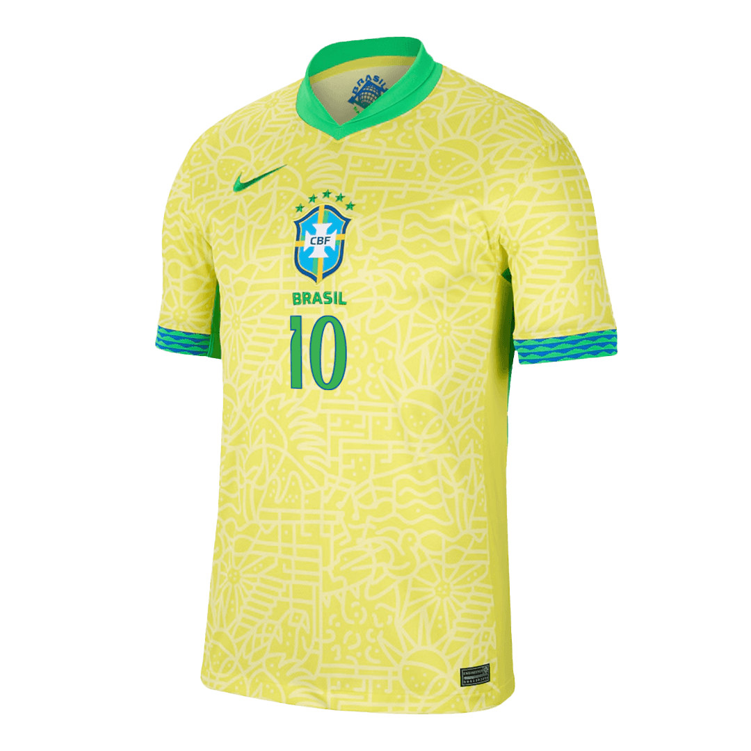 RODRYGO #10 Brazil Home Jersey Copa America 2024 - Soccerfana