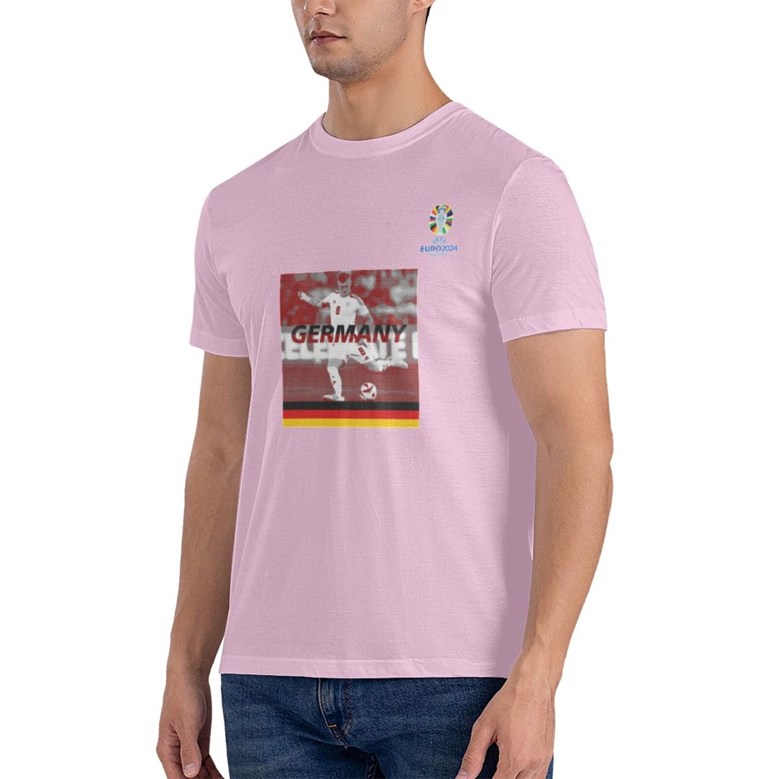 Men's Germany EURO 2024 Basic Short Sleeve T-Shirt BST1704 - Soccerfana
