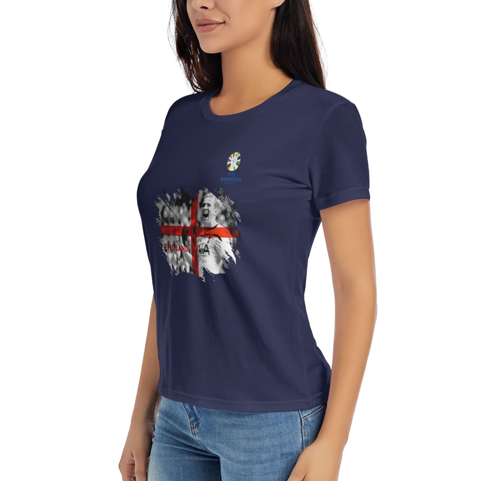 Woman's England EURO 2024 Basic Short Sleeve T-Shirt WBT1712 - Soccerfana