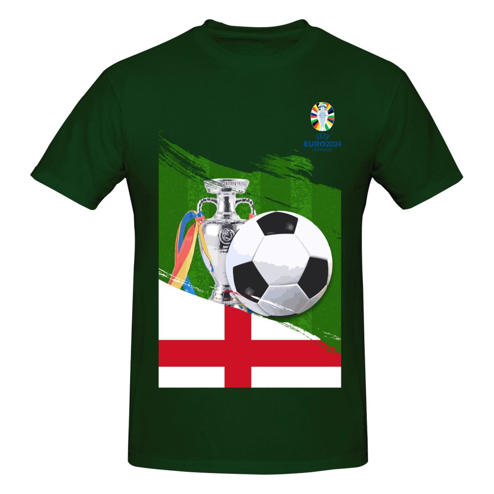 Men's England EURO 2024 Basic Short Sleeve T-Shirt BST1681 - Soccerfana