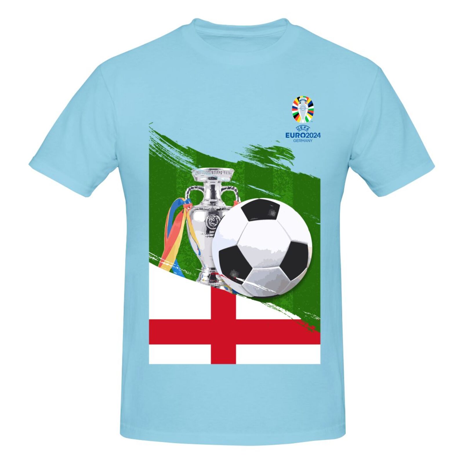 Men's England EURO 2024 Basic Short Sleeve T-Shirt BST1681 - Soccerfana