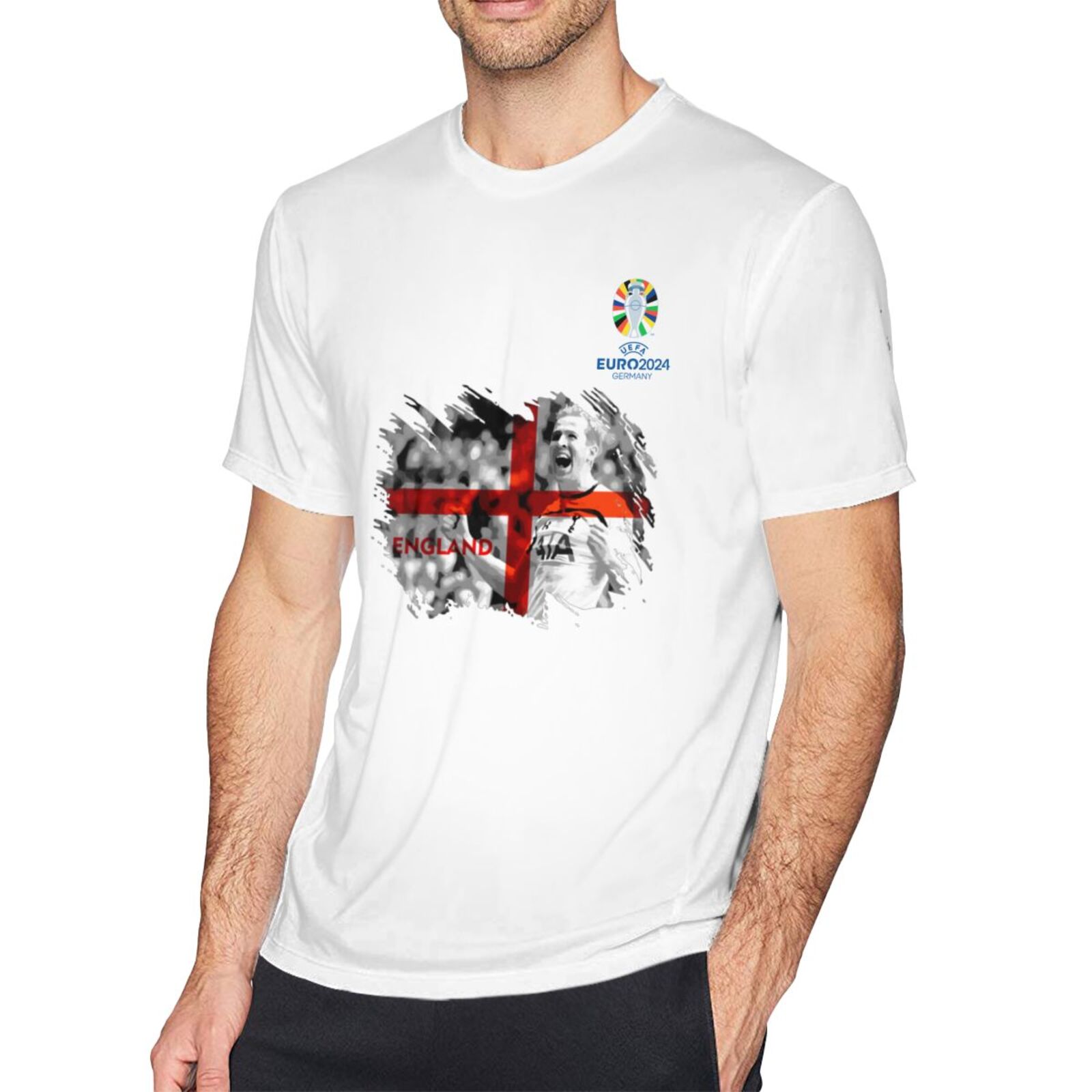 Men's England EURO 2024 Basic Short Sleeve T-Shirt BST1713 - Soccerfana