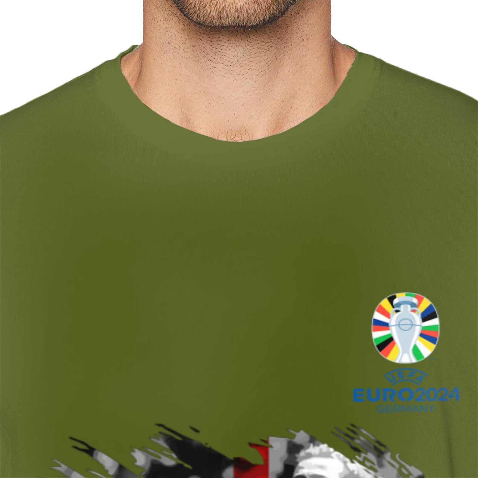 Men's England EURO 2024 Basic Short Sleeve T-Shirt BST1713 - Soccerfana