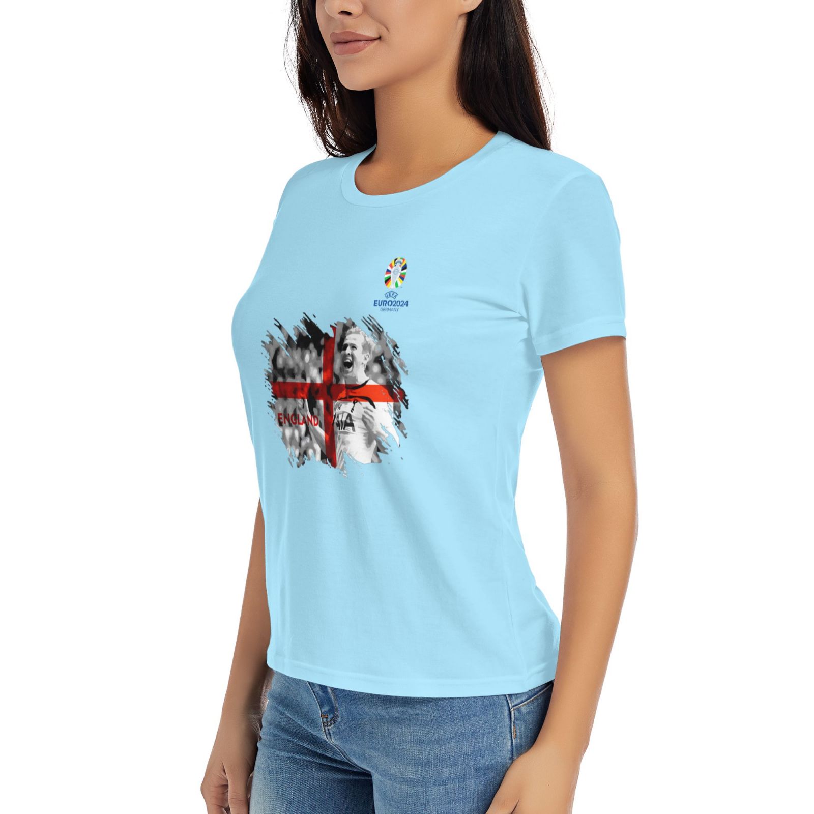 Woman's England EURO 2024 Basic Short Sleeve T-Shirt WBT1712 - Soccerfana