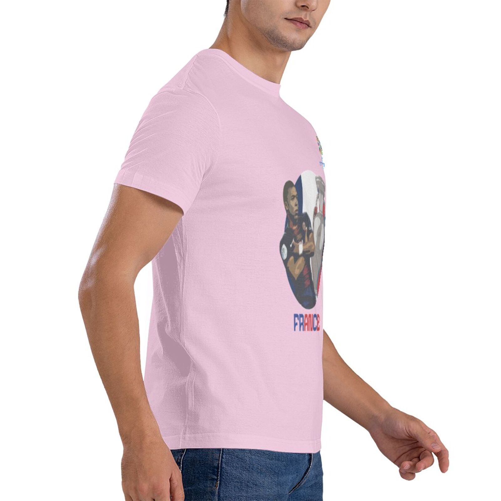 Men's France EURO 2024 Basic Short Sleeve T-Shirt BST1729 - Soccerfana