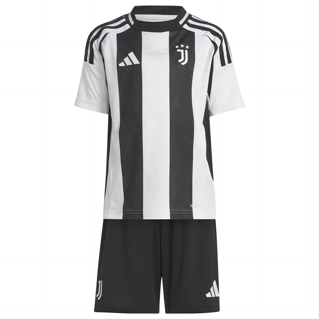 Kid's Juventus Home Jersey+Shorts 2024/25 - Soccerfana