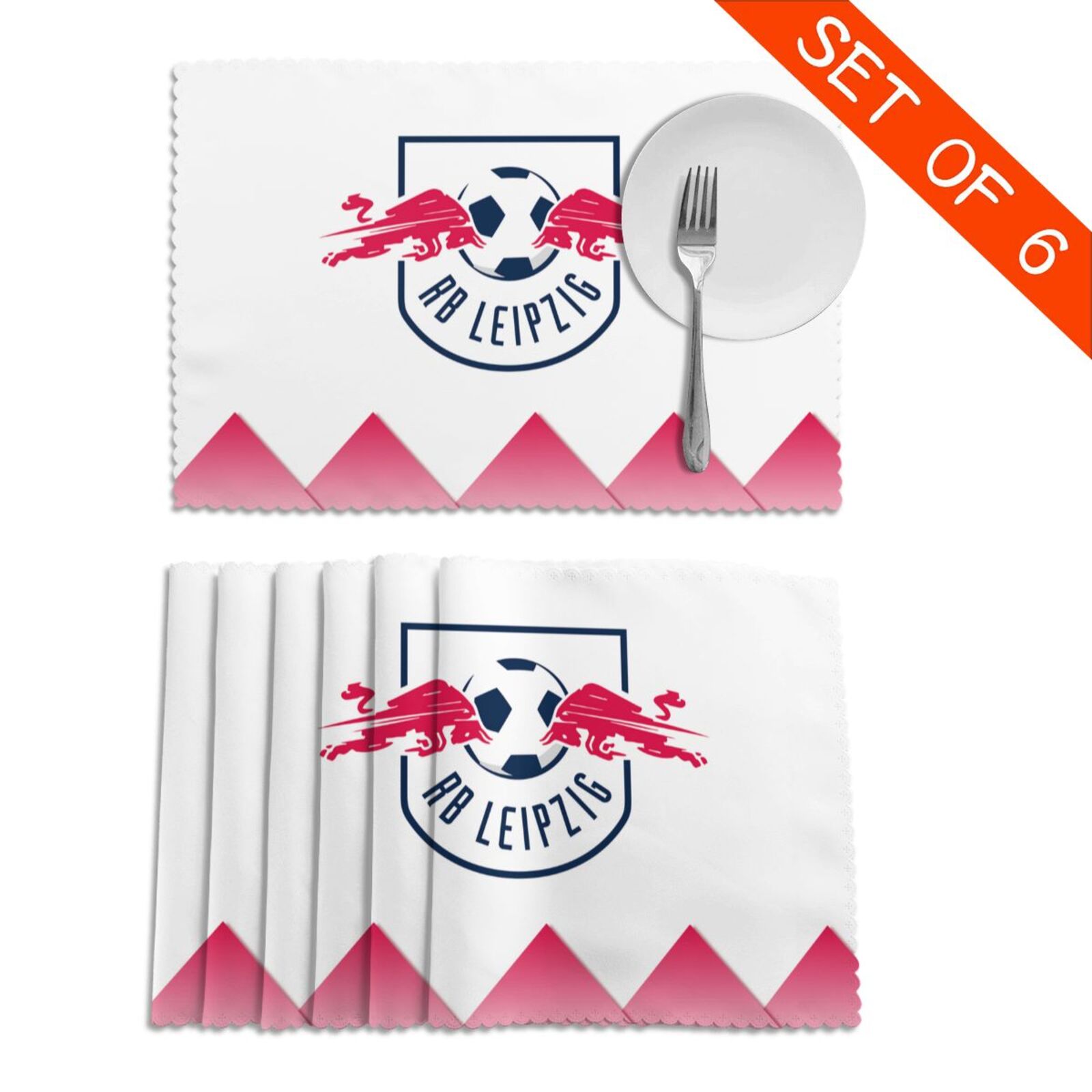 RB Leipzig Placemat Set Of 6 PFD2075 - Soccerfana