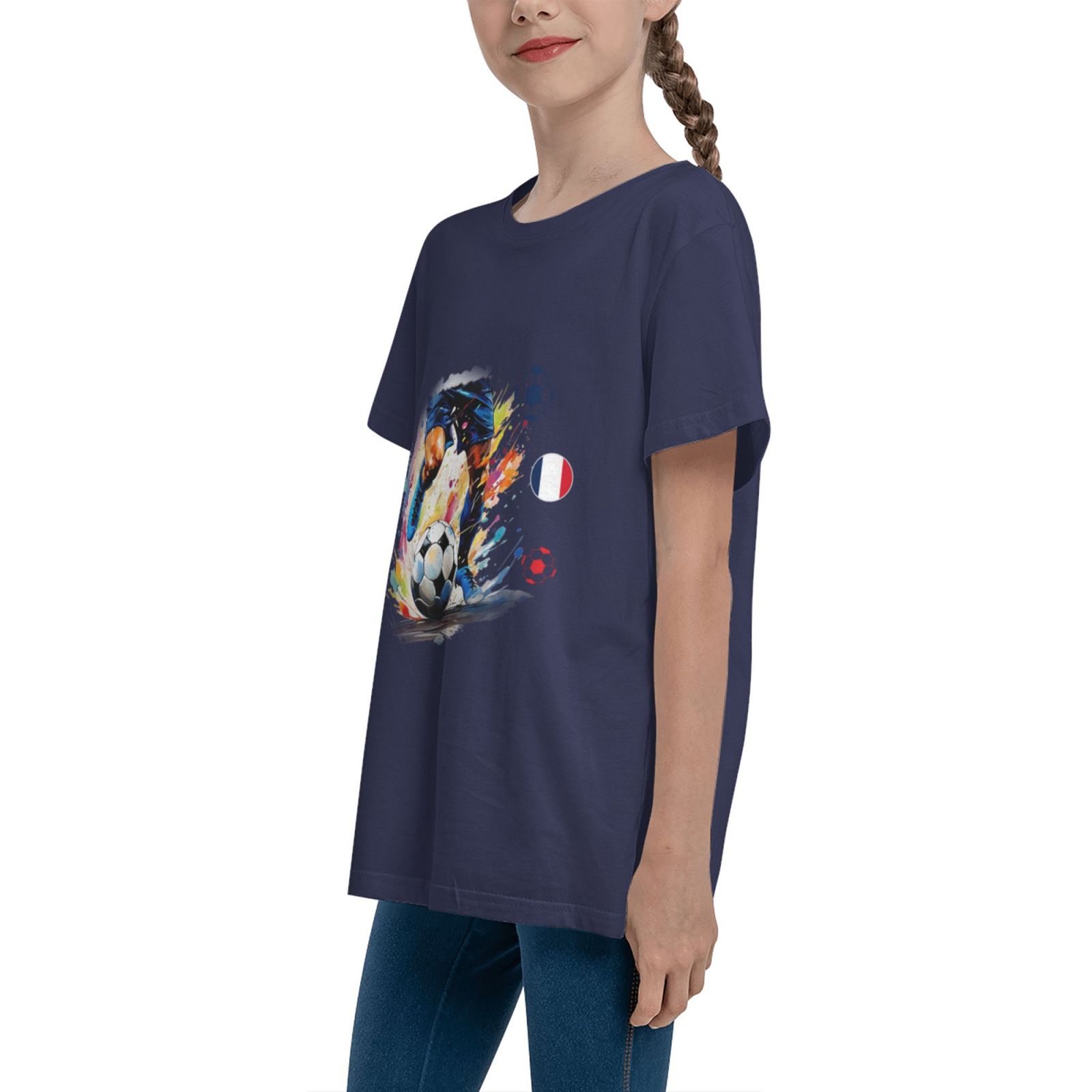 Kid's France EURO 2024 Teenage T-shirt TET1755 - Soccerfana
