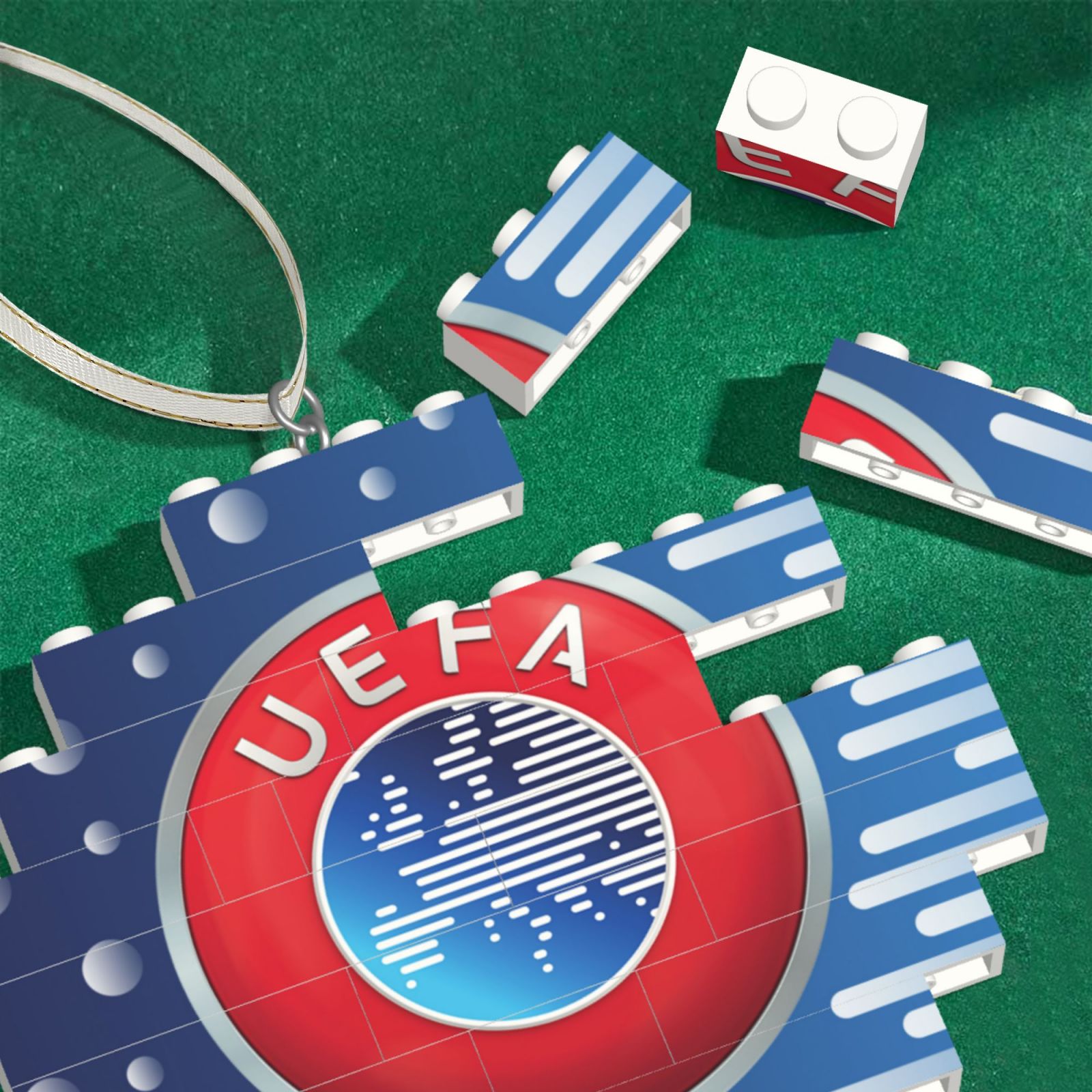 UEFA Building Block Puzzle Ornament BBP2097 - Soccerfana