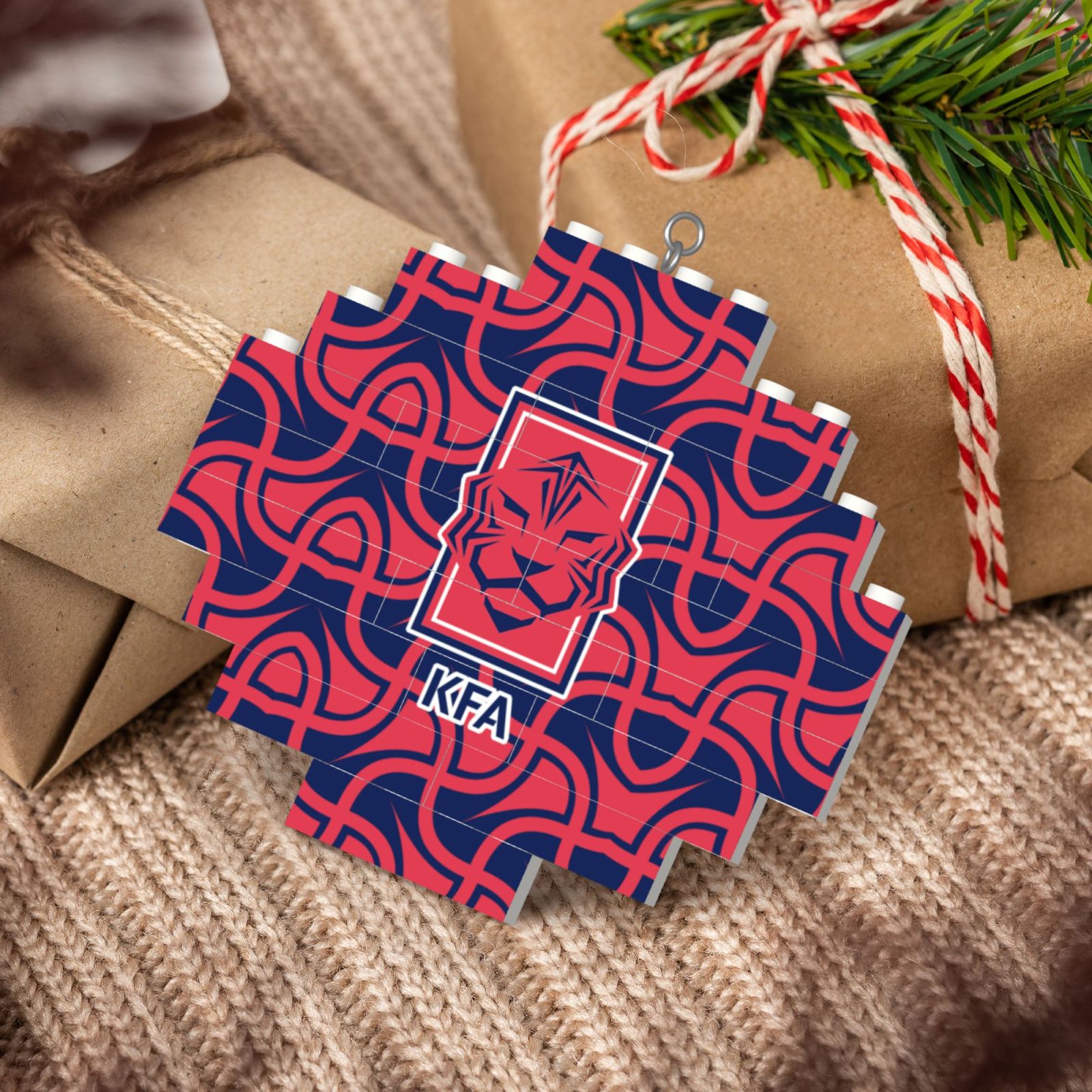 South Korea Building Block Puzzle Ornament BBP2011 - Soccerfana