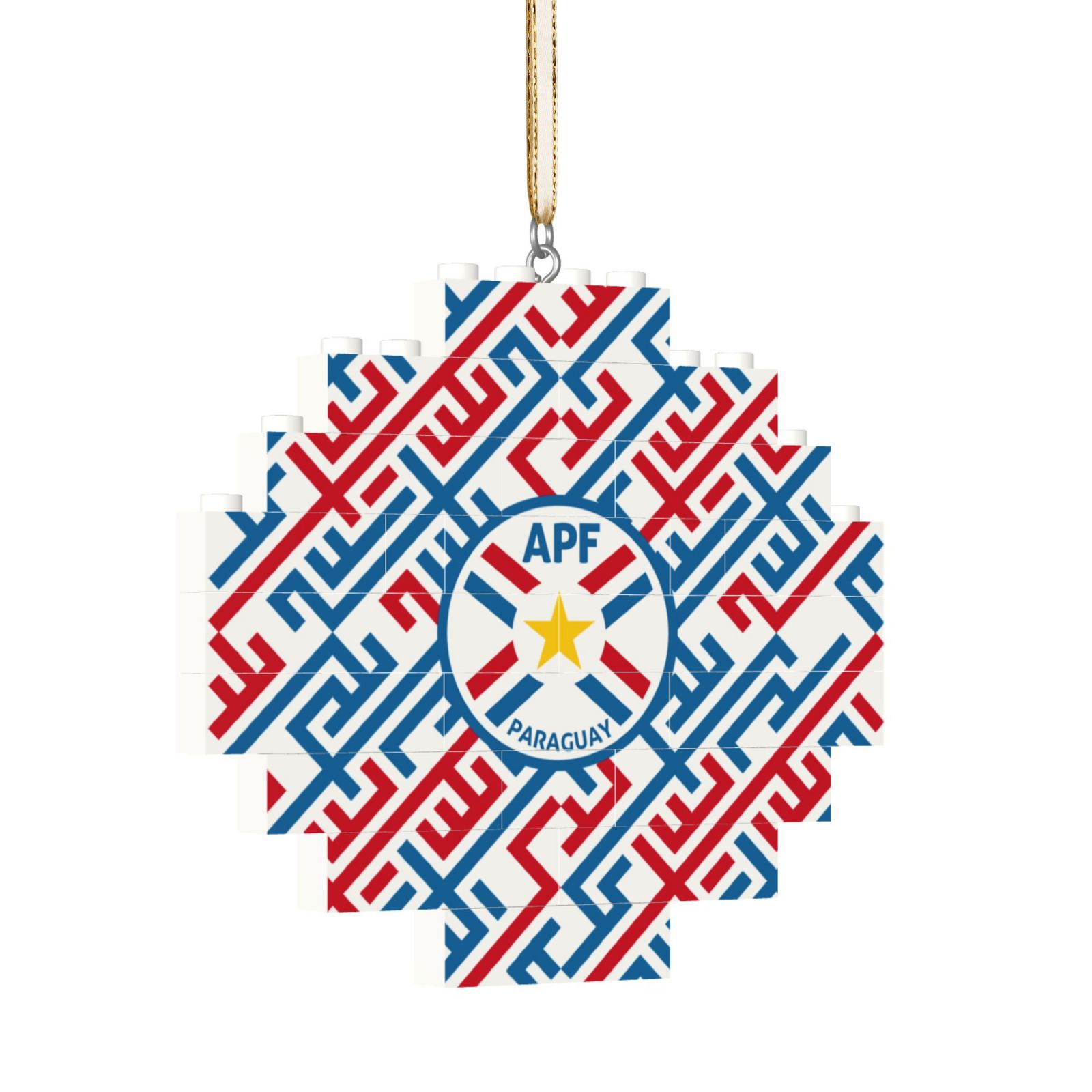 Paraguay Building Block Puzzle Ornament BBP1990 - Soccerfana
