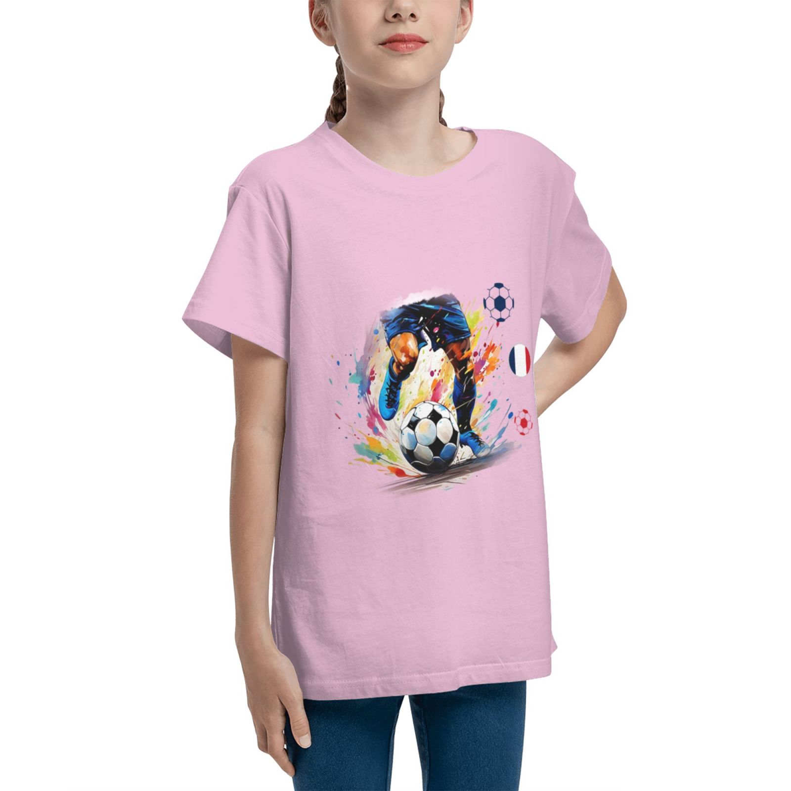 Kid's France EURO 2024 Teenage T-shirt TET1755 - Soccerfana