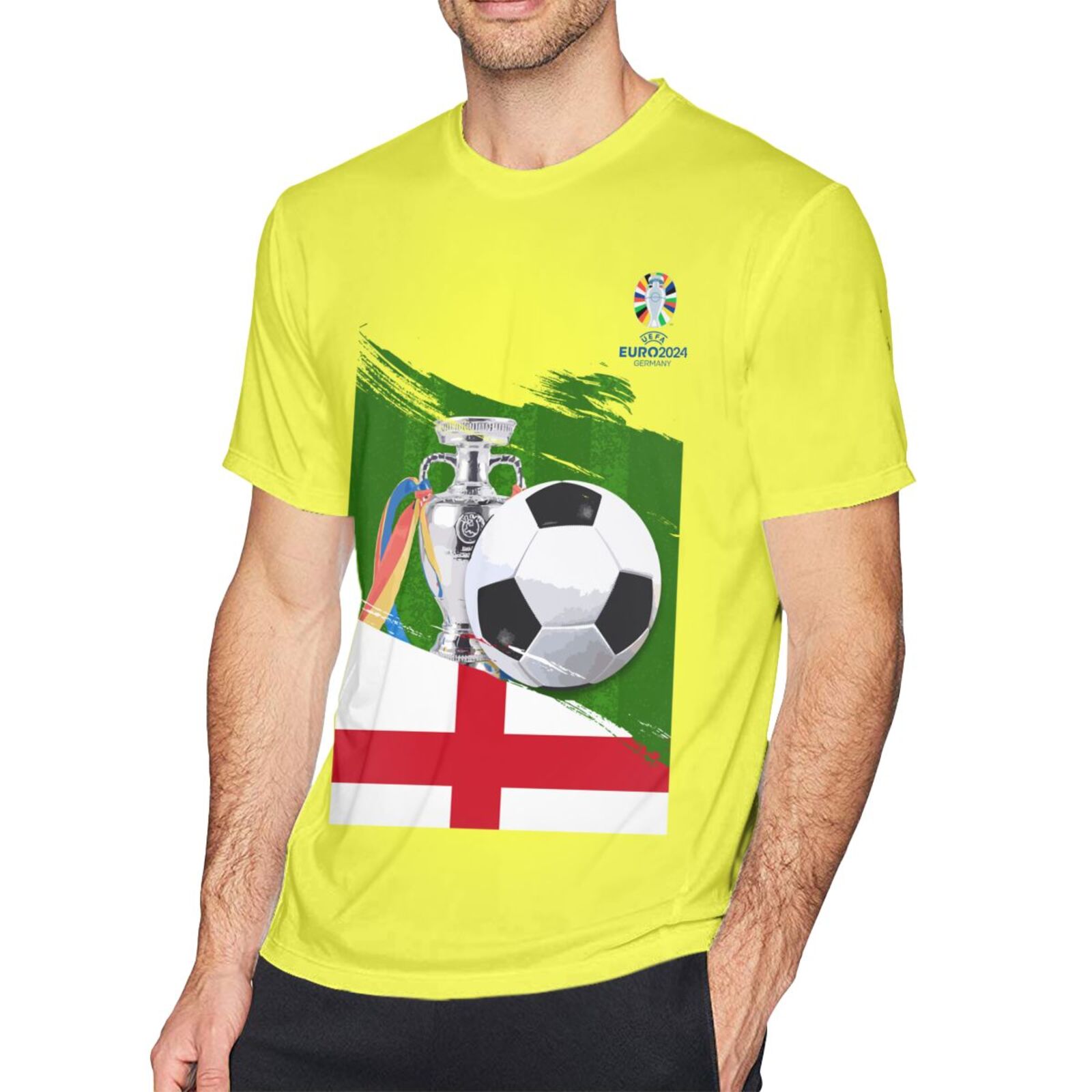 Men's England EURO 2024 Basic Short Sleeve T-Shirt BST1681 - Soccerfana