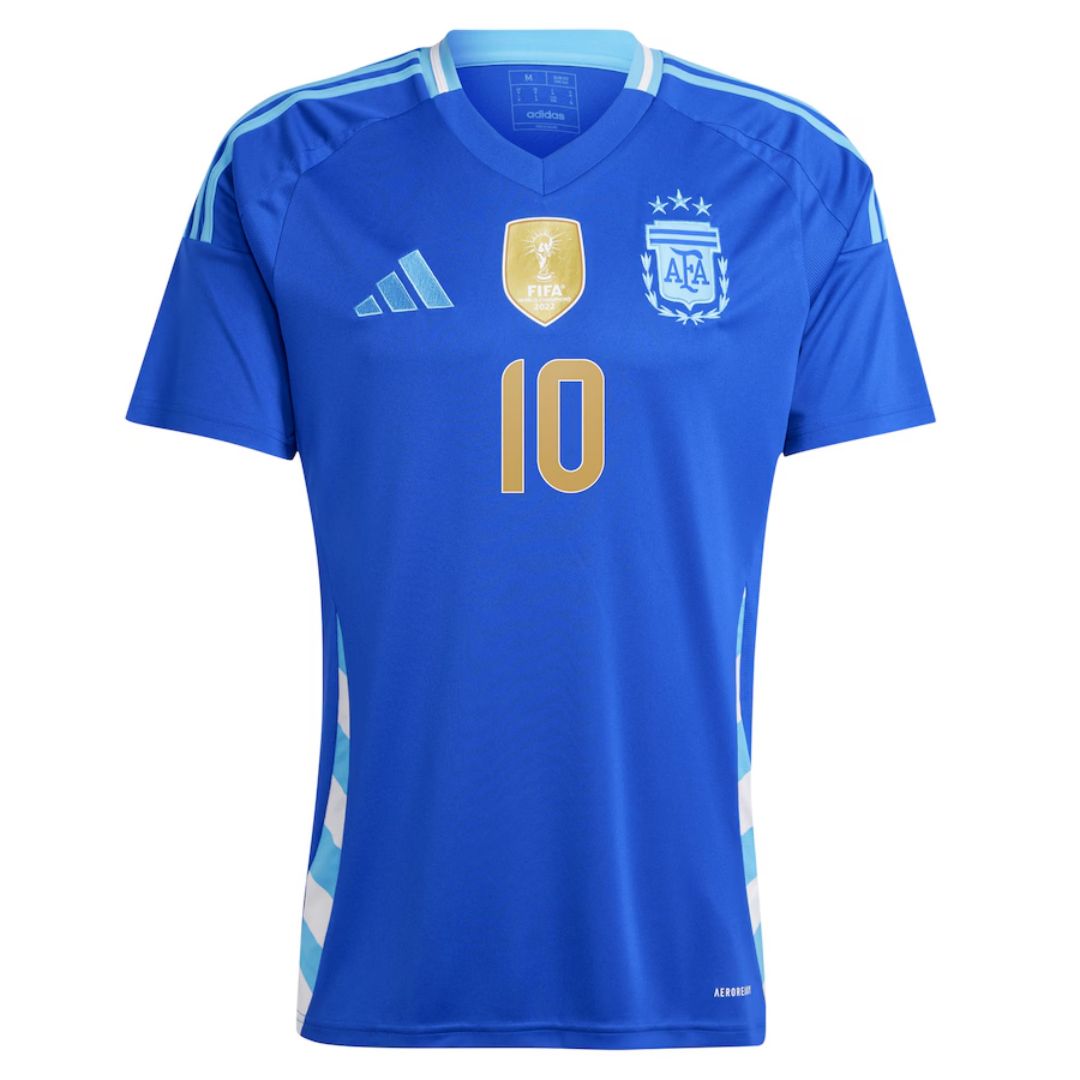 Lionel Messi #10 Argentina Away Jersey Copa America 2024 - Soccerfana